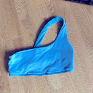 Light blue sports bra